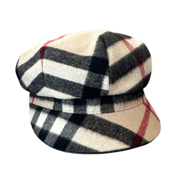 Burberry Wool Cashmere Plaid Hat - Picture 1 of 4